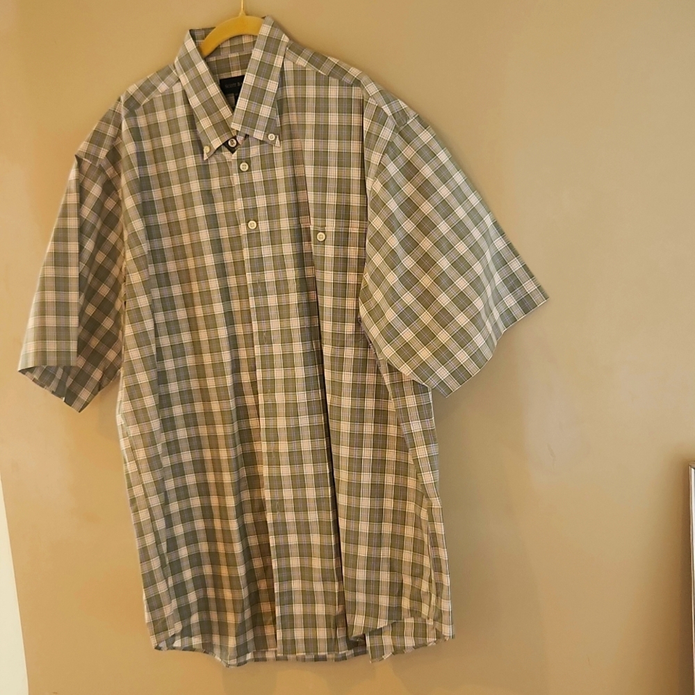 Scott Barber short sleeve button down XL